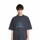 Футболка Balenciaga Surfer T-Shirt Medium Fit in black and blue 764235TPVM31412 