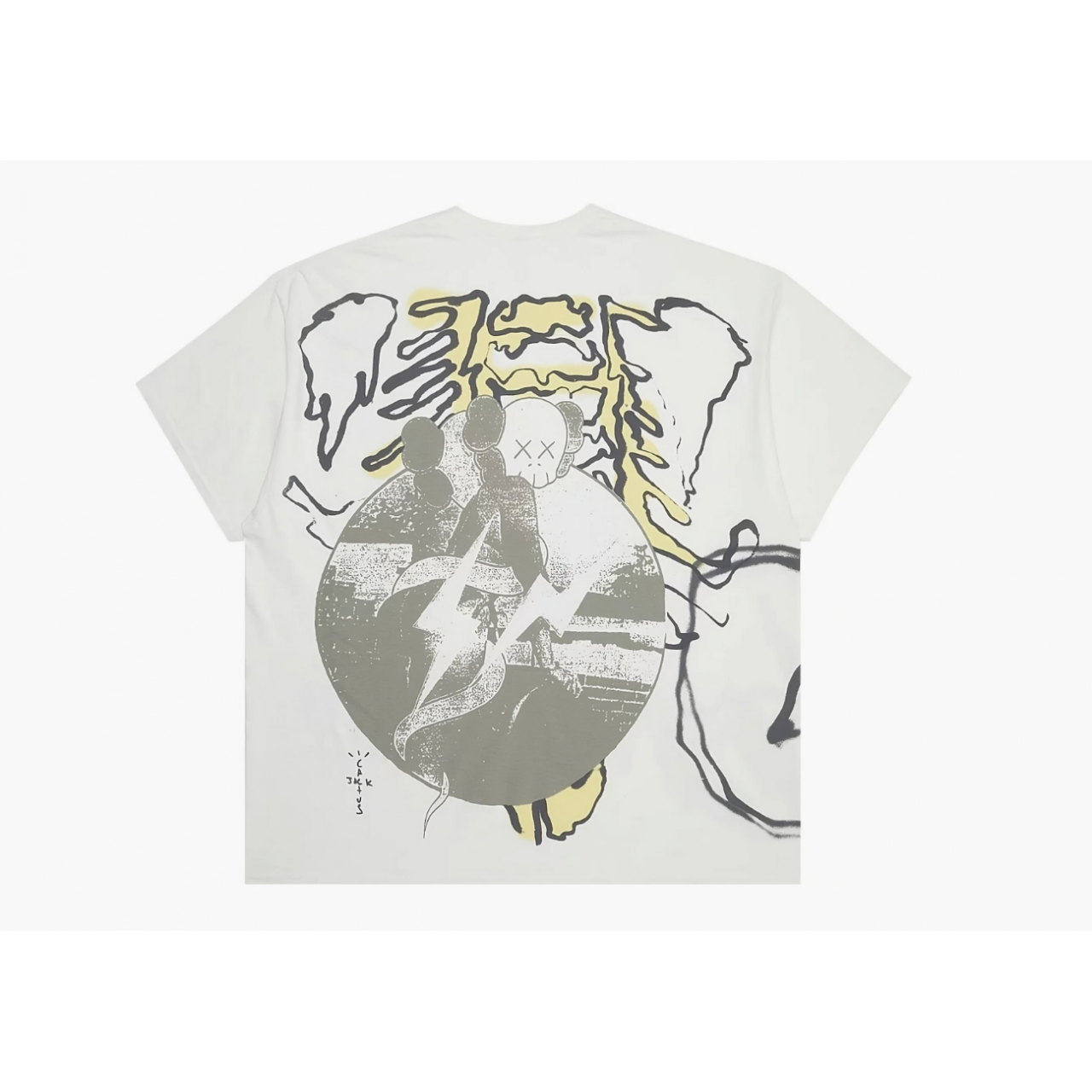 Футболка Cactus Jack Travis Scott x KAWS For Fragment Tee Vintage Wash CJFR SS01