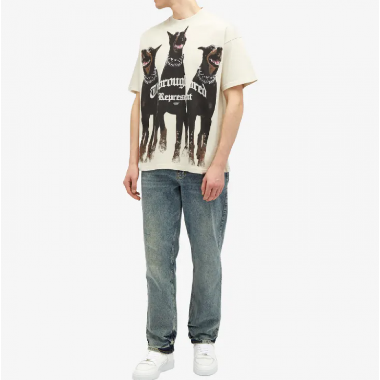 Футболка Represent Thoroughbred Doberman Vintage White M05147-02