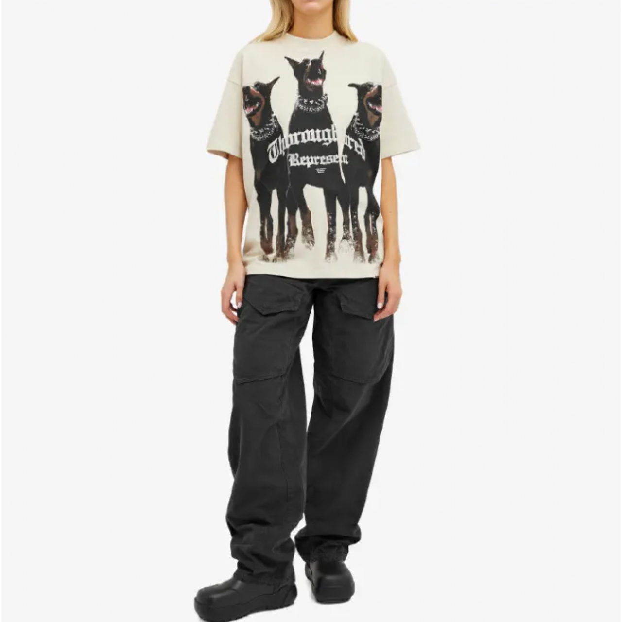 Футболка Represent Thoroughbred Doberman Vintage White M05147-02