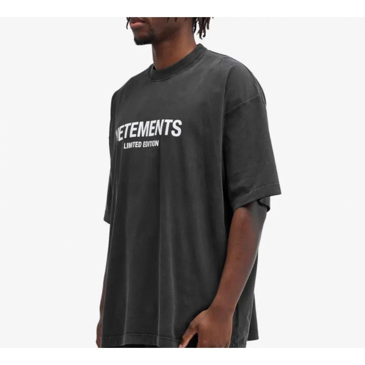 Футболка VETEMENTS Limited Edition Logo T-Shirt Washed Black
