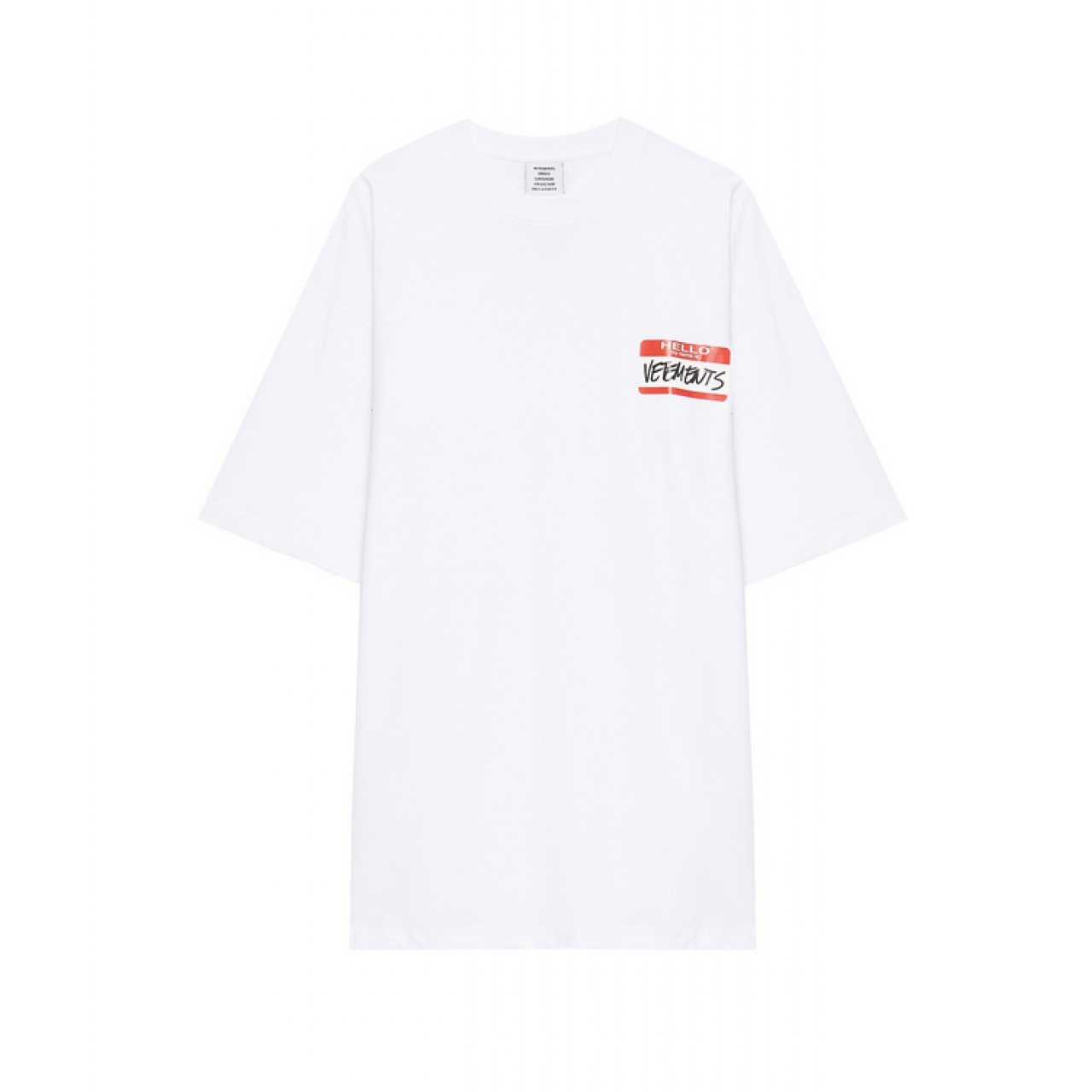 Футболка VETEMENTS My Name is VETEMENTS T-Shirt White белая