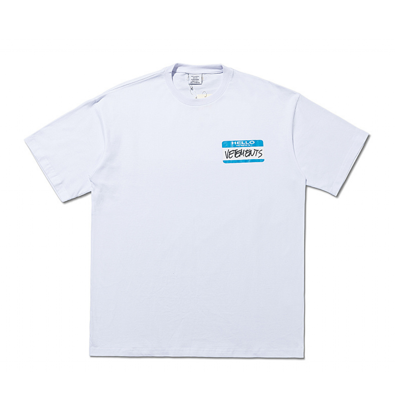 Футболка VETEMENTS My Name is VETEMENTS T-Shirt White Blue