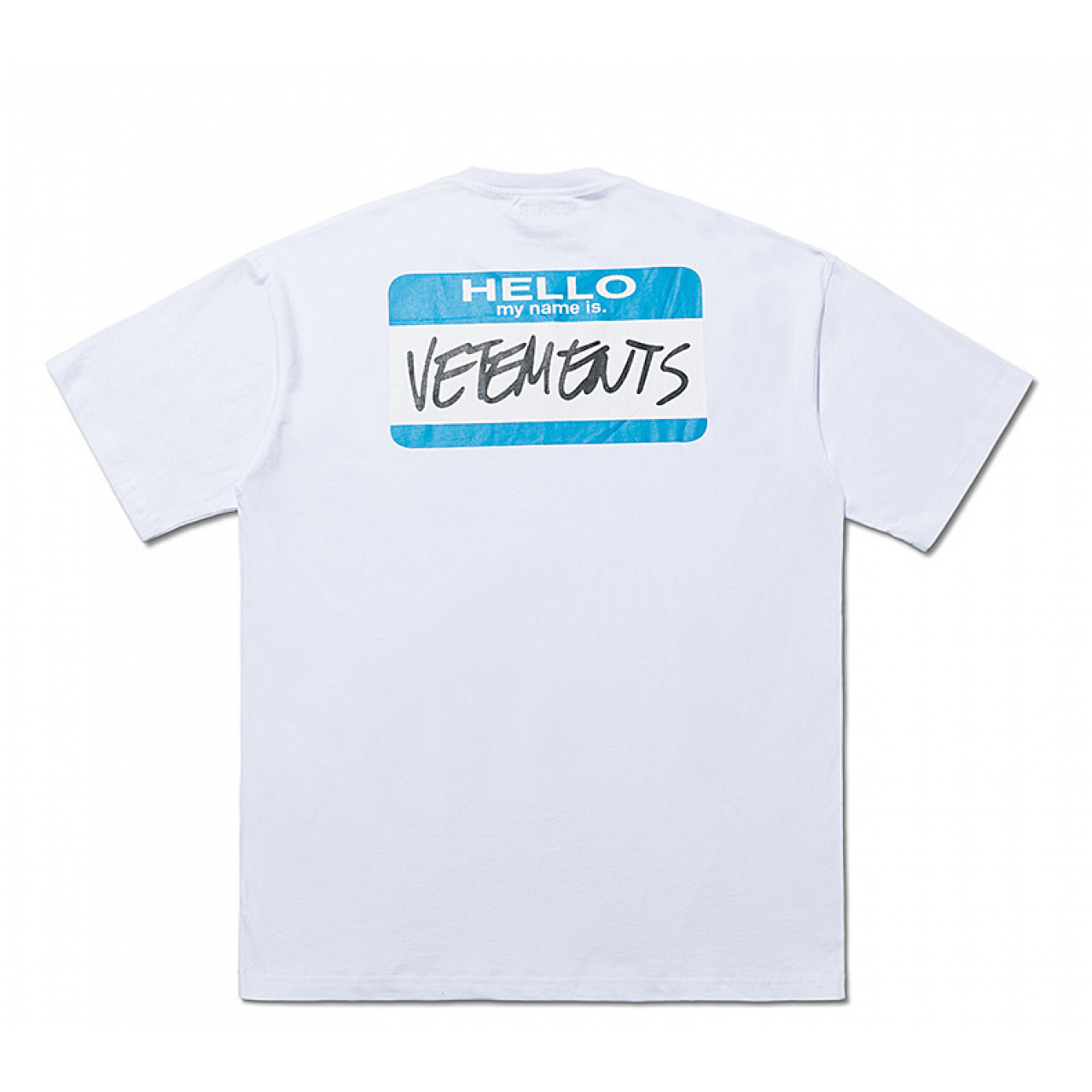 Футболка VETEMENTS My Name is VETEMENTS T-Shirt White Blue
