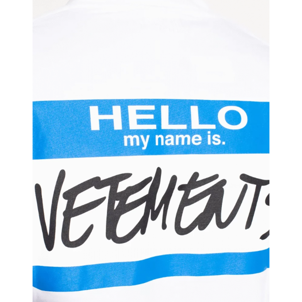 Футболка VETEMENTS My Name is VETEMENTS T-Shirt White Blue