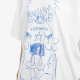 Футболка VETEMENTS Scribbled Teen T-Shirt White белая UE64TR340W