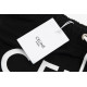 Купить Шорты Celine Logo хлопковые Black