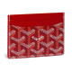 Визитница Goyard Saint-Sulpice card wallet Red красная