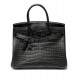 Hermès Birkin 30 Matte Alligator черная