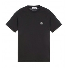 Stone Island Patch Logo T-Shirt Black