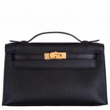 Hermes Kelly Mini Epsom Black GHW